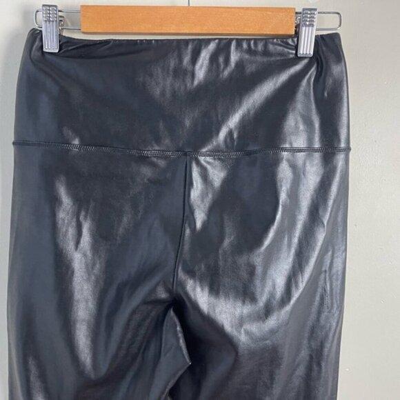 Aritzia Wilfred Free black vegan leather Daria Pant high rise faux leather large - Picture 8 of 15
